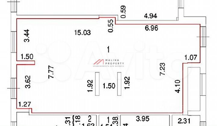 Сдам торговое помещение, 106 м²