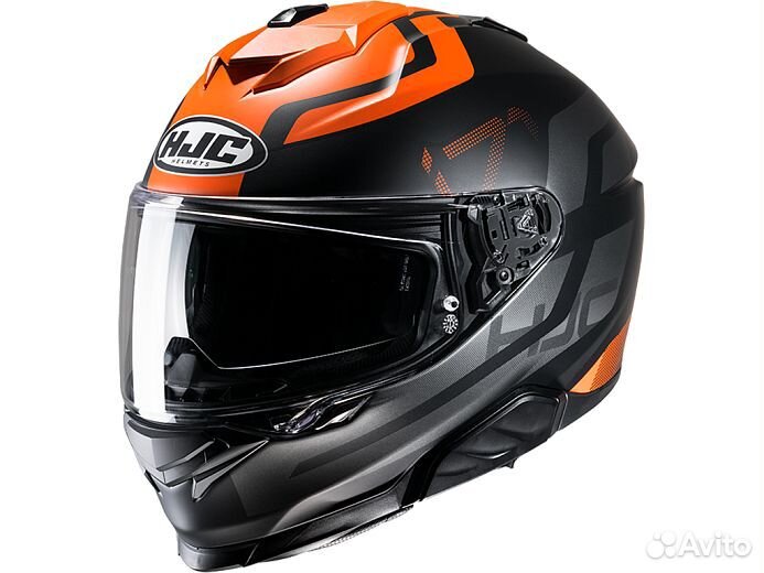 Мотошлем HJC I71 enta, MC7SF Оранжевый матовый
