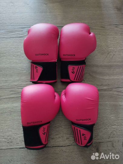 Боксерские перчатки детские 6 oz и 4 oz