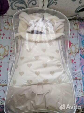 Конверт на выписку для девочки зимний 2в1