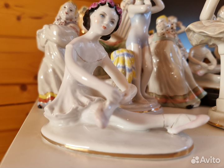 Фарфоровая статуэтка балерина лфз