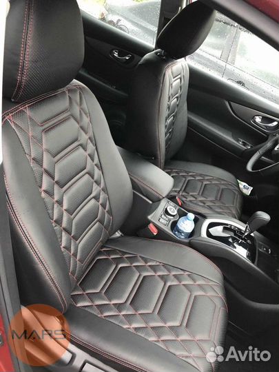 Авточехлы на Nissan Qashqai j11 с установкой