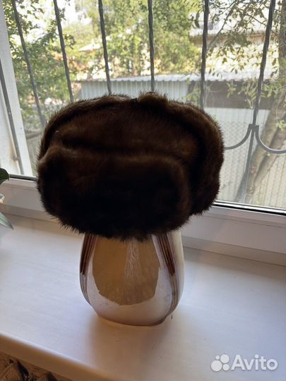 Норковая шапка мужская