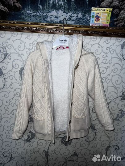 Кофта на меху для девочки