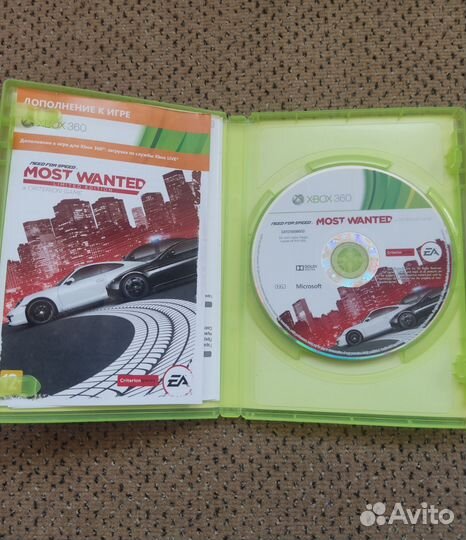 Need for speed most wanted xbox 360, игра, диск