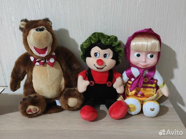 Игрушка Маша и Медведь, божья коровка