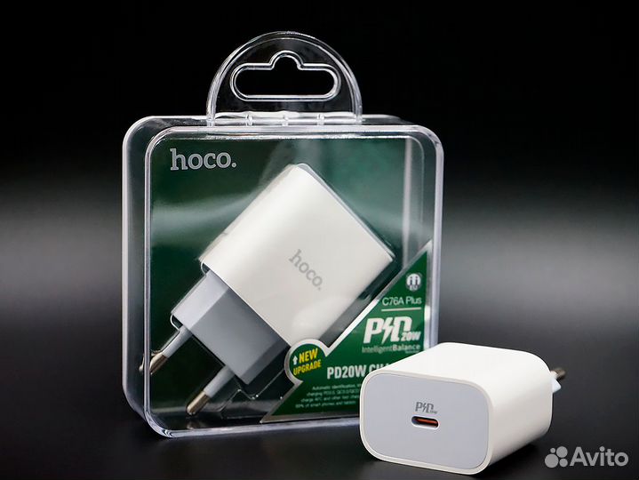 Блок быстрой зарядки Hoco C76A Plus