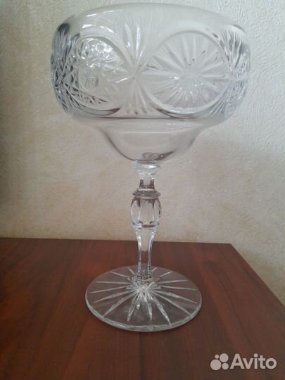 Ваза, салатница хрустальная СССР