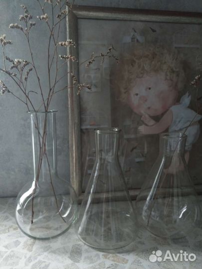 Декор, лабораторная посуда 6 штук