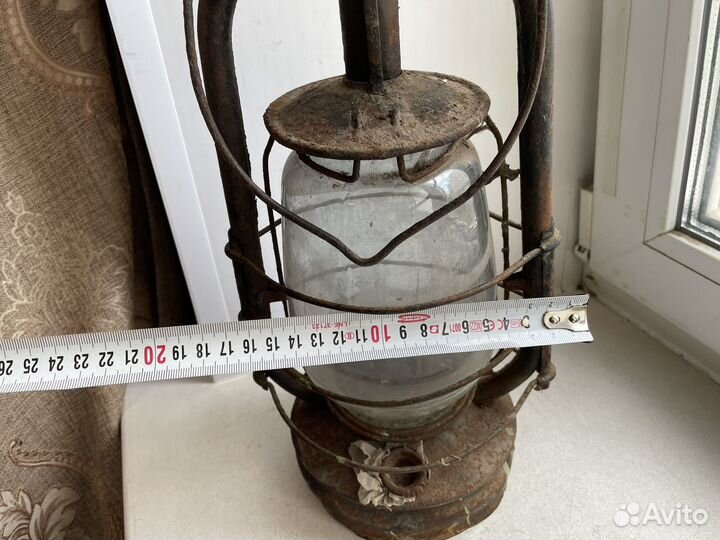 Керосиновая лампа СССР со стеклом