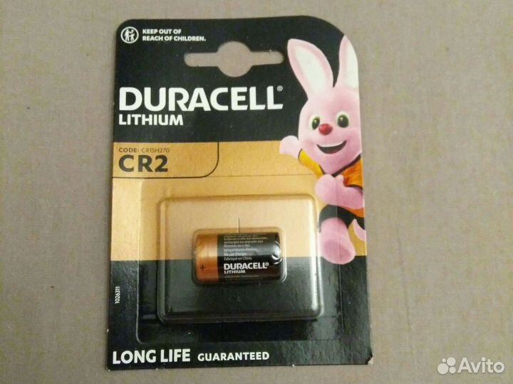 Батарейка литиевая duracell ultra, тип CR2, 3В