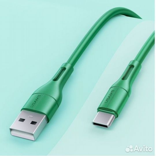 Кабель usams Type-C U68 1m Green