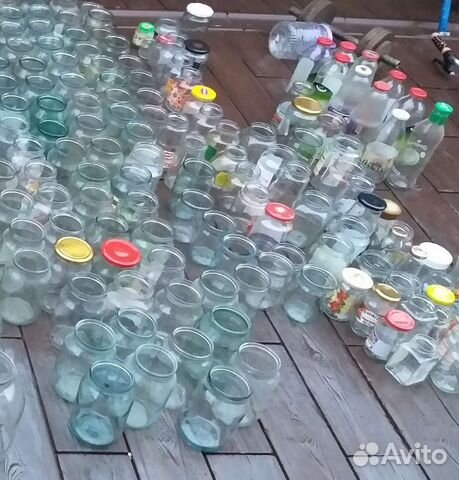 Бутылки и банки стеклянные