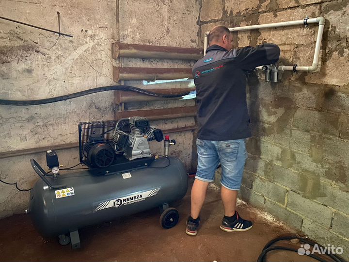 Монтаж пневмолиний любой сложности