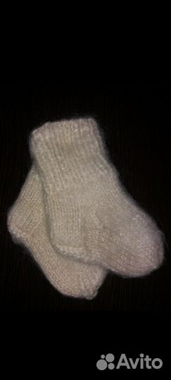 Носочки пуховые на малыша