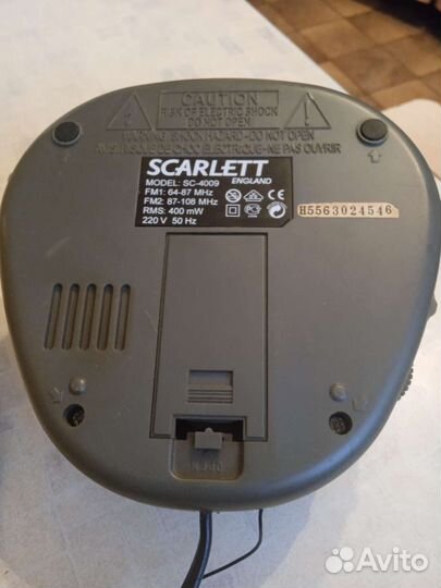 Радио Часы с будильником, scarlett