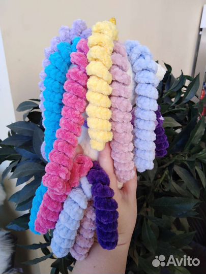 Единорожка. Игрушка вязаная. Ручная работа