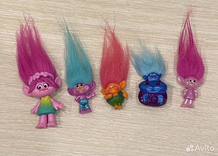 Фигурки Тролли trolls(оригинал ) розочка и др