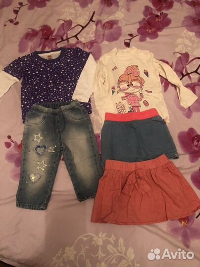 Вещи пакетом для девочки 104