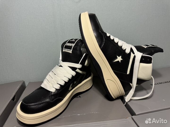Rick owens drkshdw x converse turbowpn