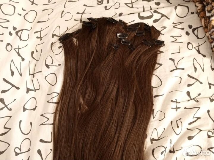 Накладные волосы на заколках