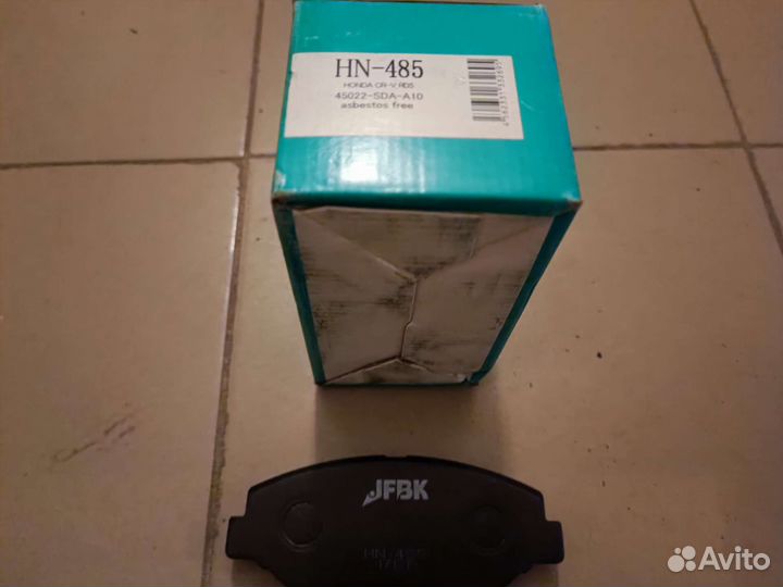 Колодки передние Хонда CRV RD4, RD5, RD6, RD7