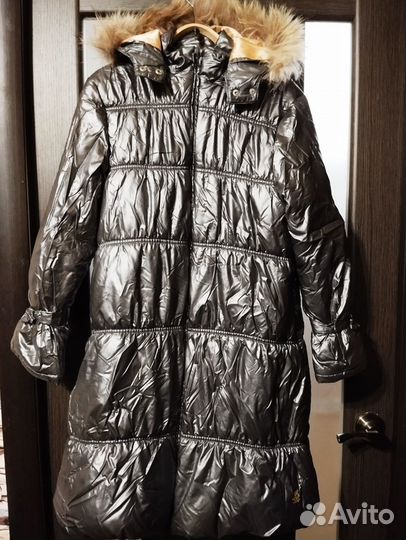 Зимнее пальто для девочки 152