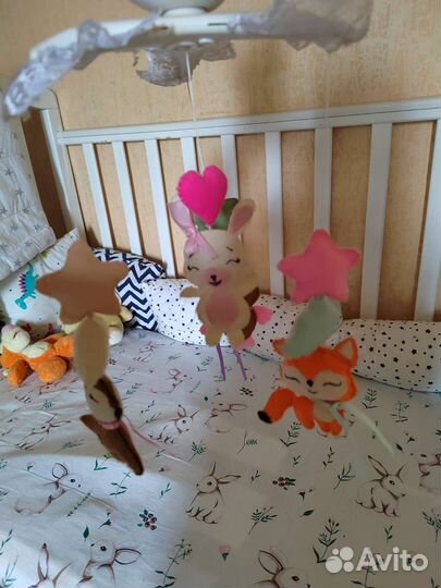 Балдахин в кроватку с держателем