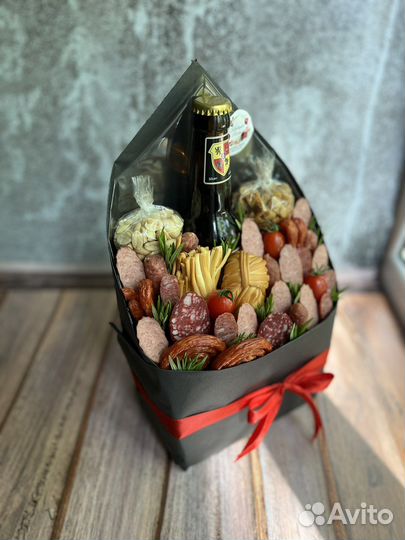 Съедобный мужской букет набор конверт мясной