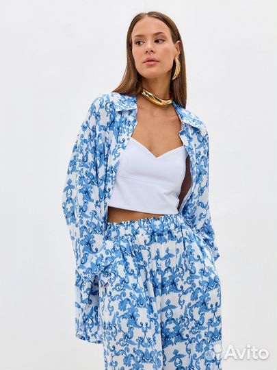 Ткань отрез вискоза/хлопок