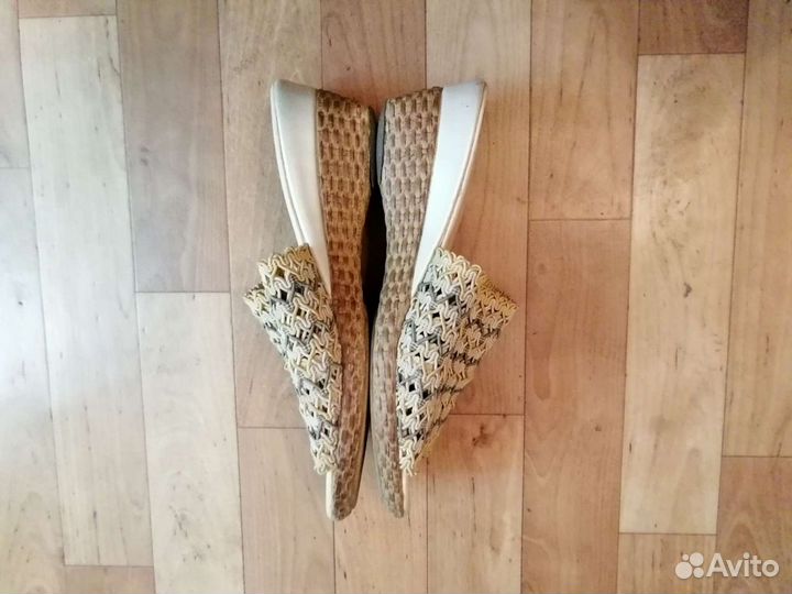 Туфли женские, сабо, на танкетке, летние