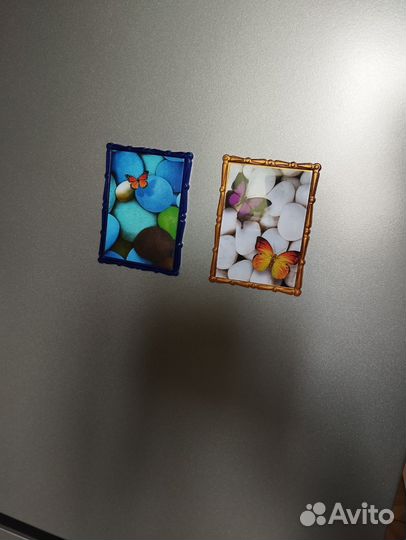 Коричневый магнитик под фото из акрила 80х110, 10ш