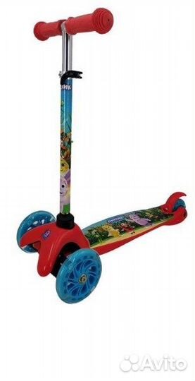 Детский самокат Лунтик колеса с подсветкой