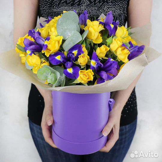 Цветы в коробке 227