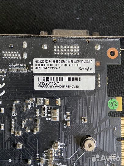 Видеокарта gtx 1060 6gb