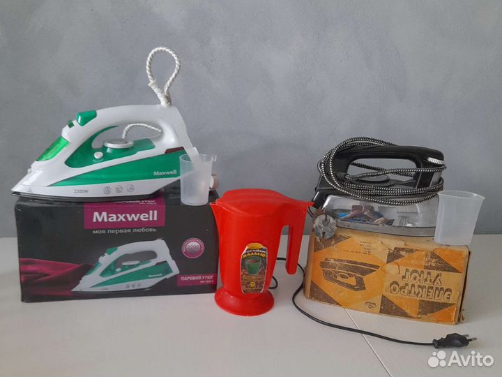 Утюги и чайник