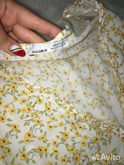 Платье из вискозы 46, неб L, длина 133