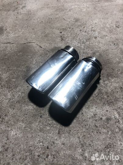 Насадки на глушитель ауди квадрат