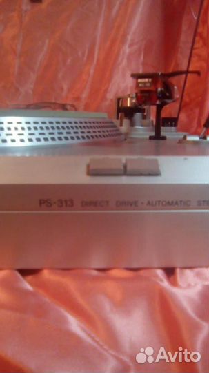 Виниловый проигрыватель sony ps 313