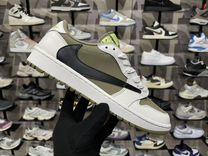 Кроcсoвки Nike Аir Jоrdаn 1 lоw х Trаvis Scоtt Gol