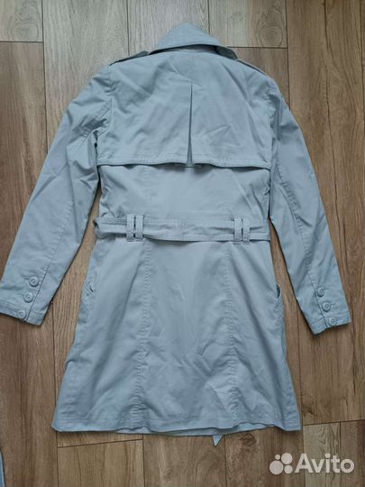 Плащ, тренч серый классический
