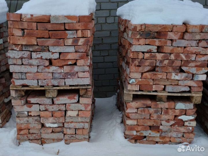 Кирпич красный бу