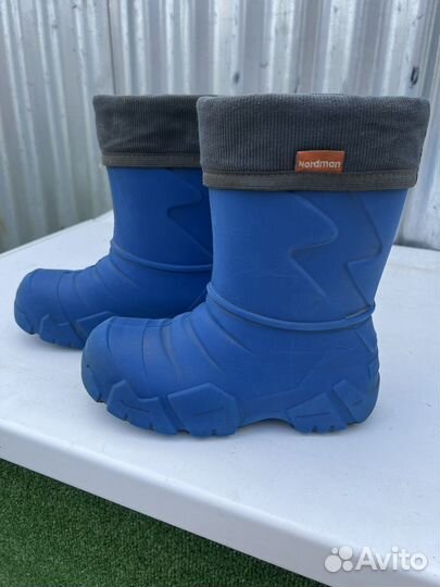 Сапоги резиновые для мальчика 34-35р