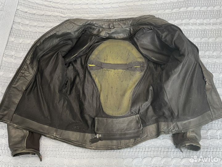 Кожаная мотокуртка