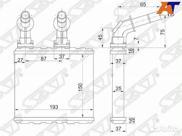 Радиатор отопителя салона nissan lucino