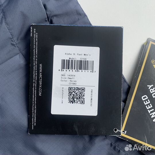 Новые Оригинал Штаны Arcteryx Gore-Tex