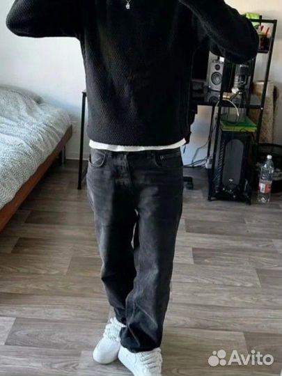 Джинсы zara flared zip