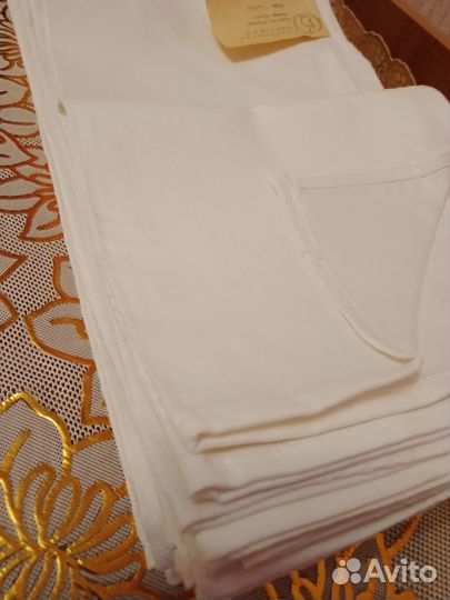 Салфетки хб белые плотные СССР 33*33см