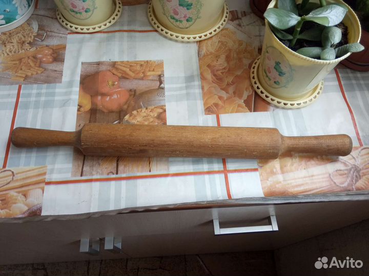 Скалка 47 см деревянная