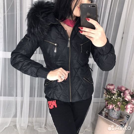 Куртка с натуральным мехом